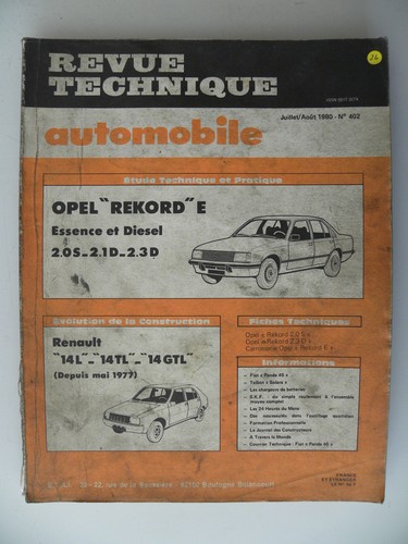 Revue technique automobile rta - revue,