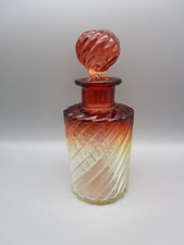 Grand flacon de Parfum ancien en cristal de Baccarat - modèle Bambou