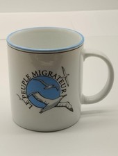 Tasse Mug Céramique Yves Deshoulières Thème le Peuple Migrateur Décor Oiseaux