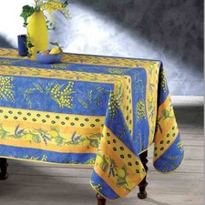 Nappe rectangle mimosa lavande