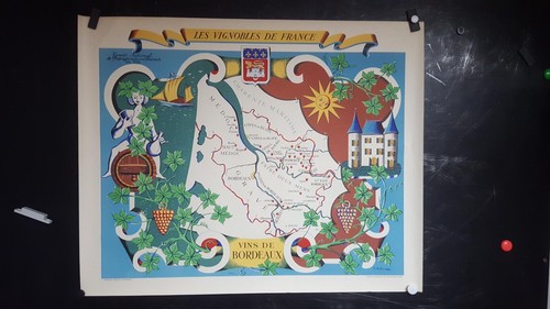 Jolie affiche vins bordeaux - affiche,