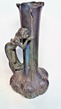 Grand Vase Terre Cuite Art Nouveau allégorie à la source  Aristide De Ranieri