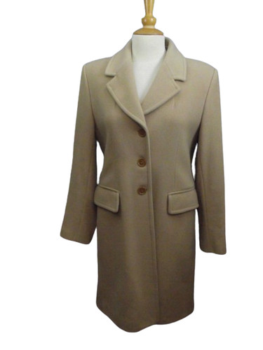 Manteau beige laine et - beige,