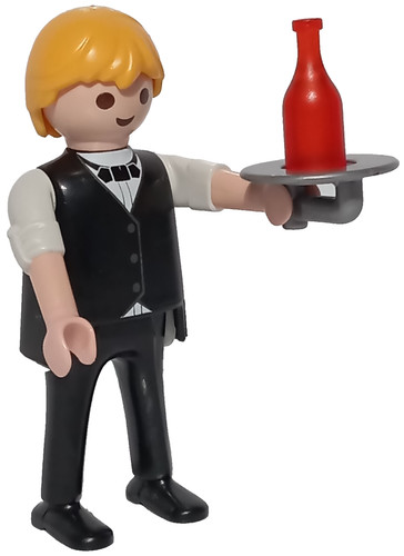 Playmobil figurine serveur - figurine,