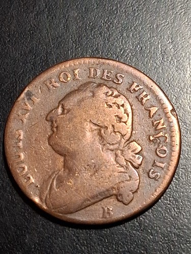 Louis xvi deniers 1792 b - xvi,
