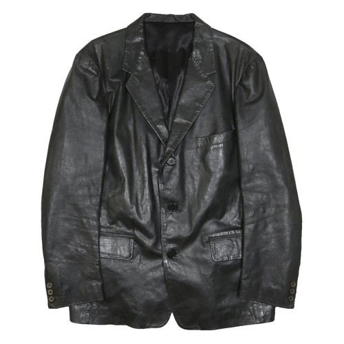 Veste cuir noire mens - veste,