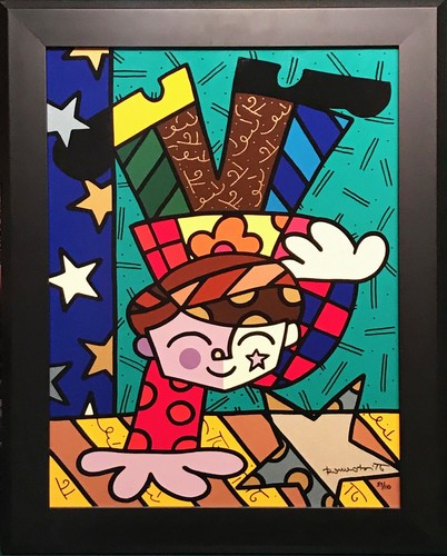 Romero britto upsidedown - britto, „upsidedown