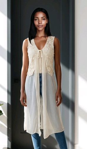 Collection sheer top - top, robe
