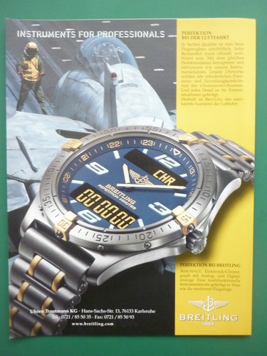 2000 pub montre breitling - montre,