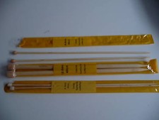 AIGUILLES A TRICOTER de 40 cm    BAMBOU  numero / 5.5