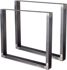 2 PIEDS DE TABLE EN ACIER