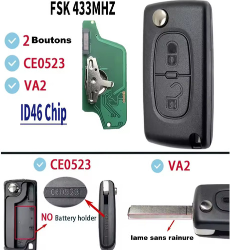 Cle vierge ce0523 circuit id46 - cle,