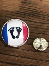 GROS PIN'S 2cm Métal Argenté