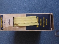 DESTOCKAGE  ancienne ruflette vintage galon fronceur  rideau boite pleine jaune