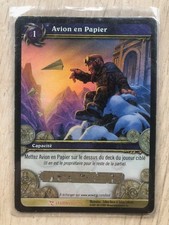 carte avion en papier wow world of warcraft legion loot 1/3 non gratté holo