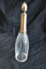 bouteille carafe flacon cristal argent