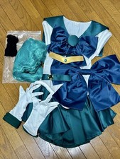 Déguisement Cosplay Sailor Moon avec perruque Neptune Kaioh Michiru S