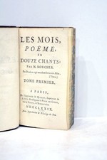 LIVRE ANCIEN ROUCHER LES MOIS POEME EN DOUZE CHANTS 1779