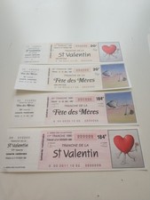 Lot 4 billets Loterie