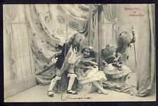 cpa BERGERET NANCY FRANCE Enfants en Costume Miroir MARQUISE et CHEVALIER