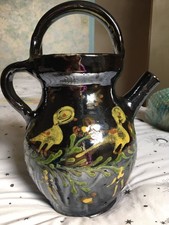 Ancienne Grande Poterie De Savoie Cruche Verseuse Annecy