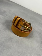 Ceinture cuir moutarde - , vintage