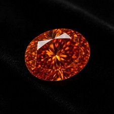 Bague diamant orange - , taille
