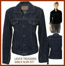 Veste De Jeans Levis Femme Veste Levi's Bleu Slim Veste A en Jeans Veste M