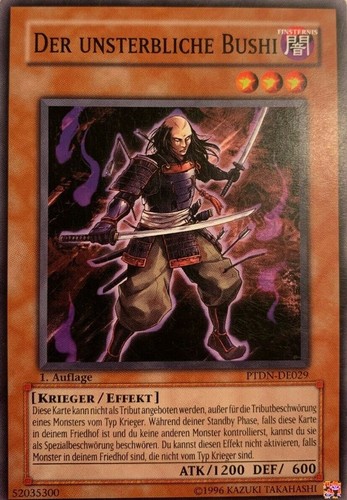 Yugioh immortel bushi - 2x,