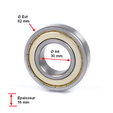 6206Z Roulement ABEG 6206Z 30x62x16