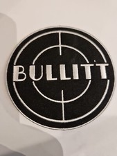 Patch Écusson Thermocollant Brodé Steve Macqueen Bullit Noir 9 Cm....