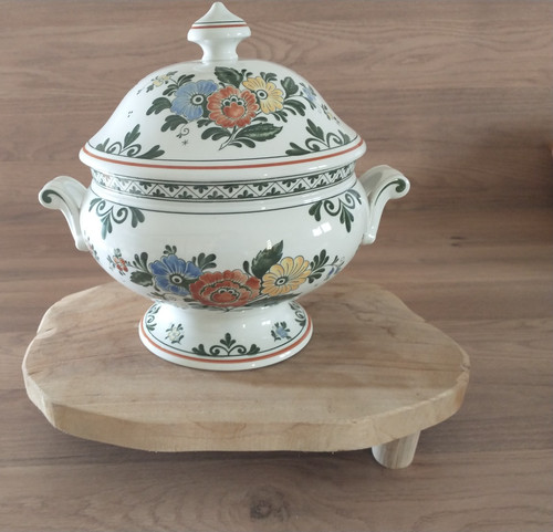 Superbe soupière décor - soupière, à