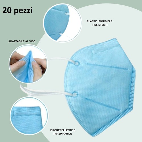 Masques ffp2 bleu clair - ffp2,