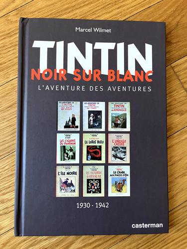 Tintin noir sur blanc - tintin,