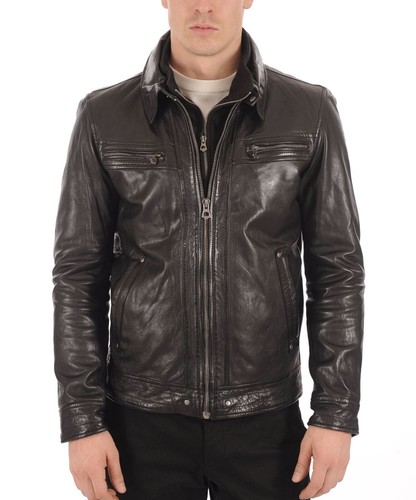 Veste motard homme - de, en