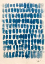Monochrome Abstrait Cyanotype