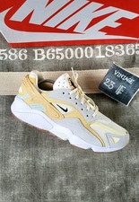 Nike Air Huarache Runner Coconut Milk Sesame Light Silver Black - Size : 46 🌈🌈