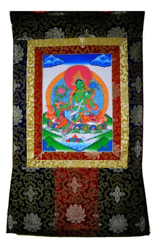Vert tara thangka - thangka, mère