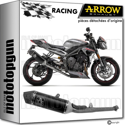 Echappement racing noir - noir, c