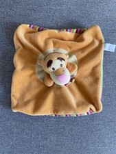 DOUDOU PLAT TIGROU NICOTOY DISNEY ÉCHARPE RAYÉE MARIONNETTE 23 CM