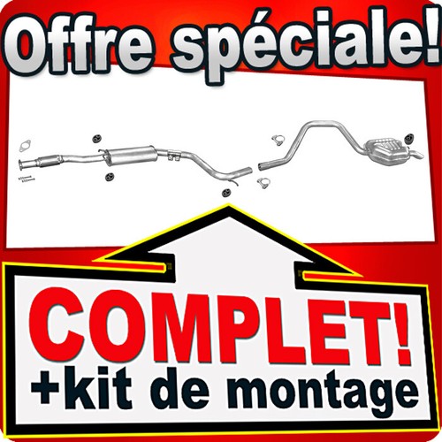 Ligne pot échappement pour - d'échappement,