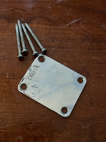 1964 fender guitar neck plate - fender,