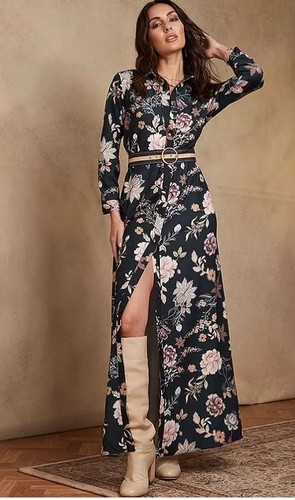 Robe chemise imprimée florale - robe,