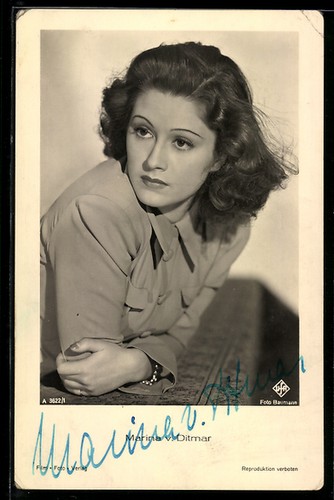 Carte postale actrice - carte, de