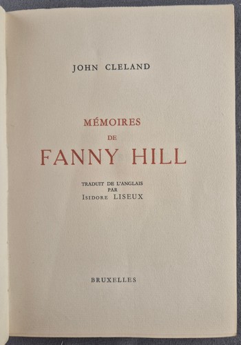 Curiosa john cleland - cleland, "fanny