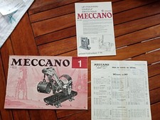 Lot 3 Catalogues jouets meccano moteur électrique brochure contruction  1962