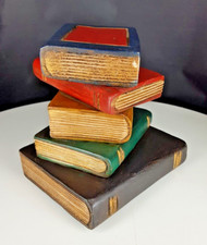 Serre livre en bois représentant 5 livres pour bibliothèque , bureau, décoration