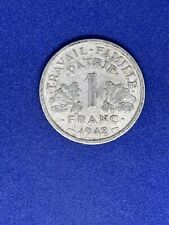 Pièce 1 Franc FRANCISQUE LOURDE - (F.222) - 1942