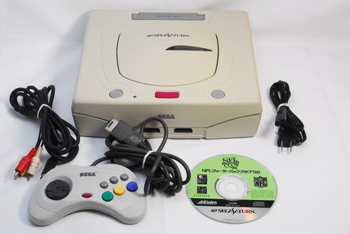 Console sega saturn blanche - console,