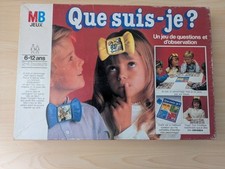 Vintage -  jeu de société "Que suis -je ?" par MB Jeux